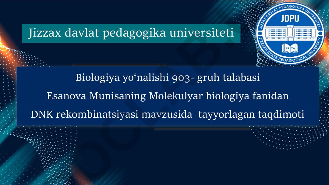 DNK rekombinatsiyasi