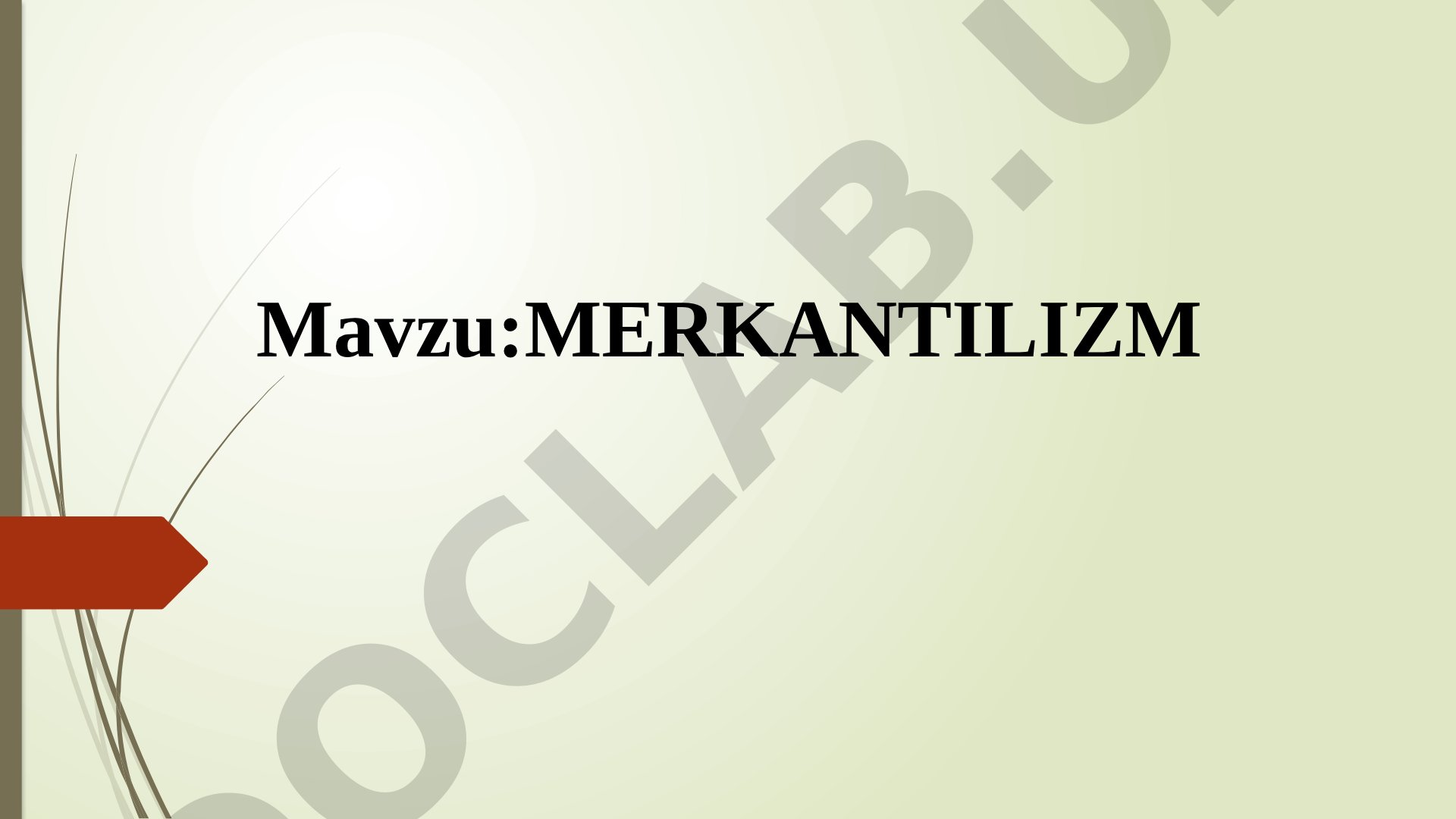 Merkantilizm