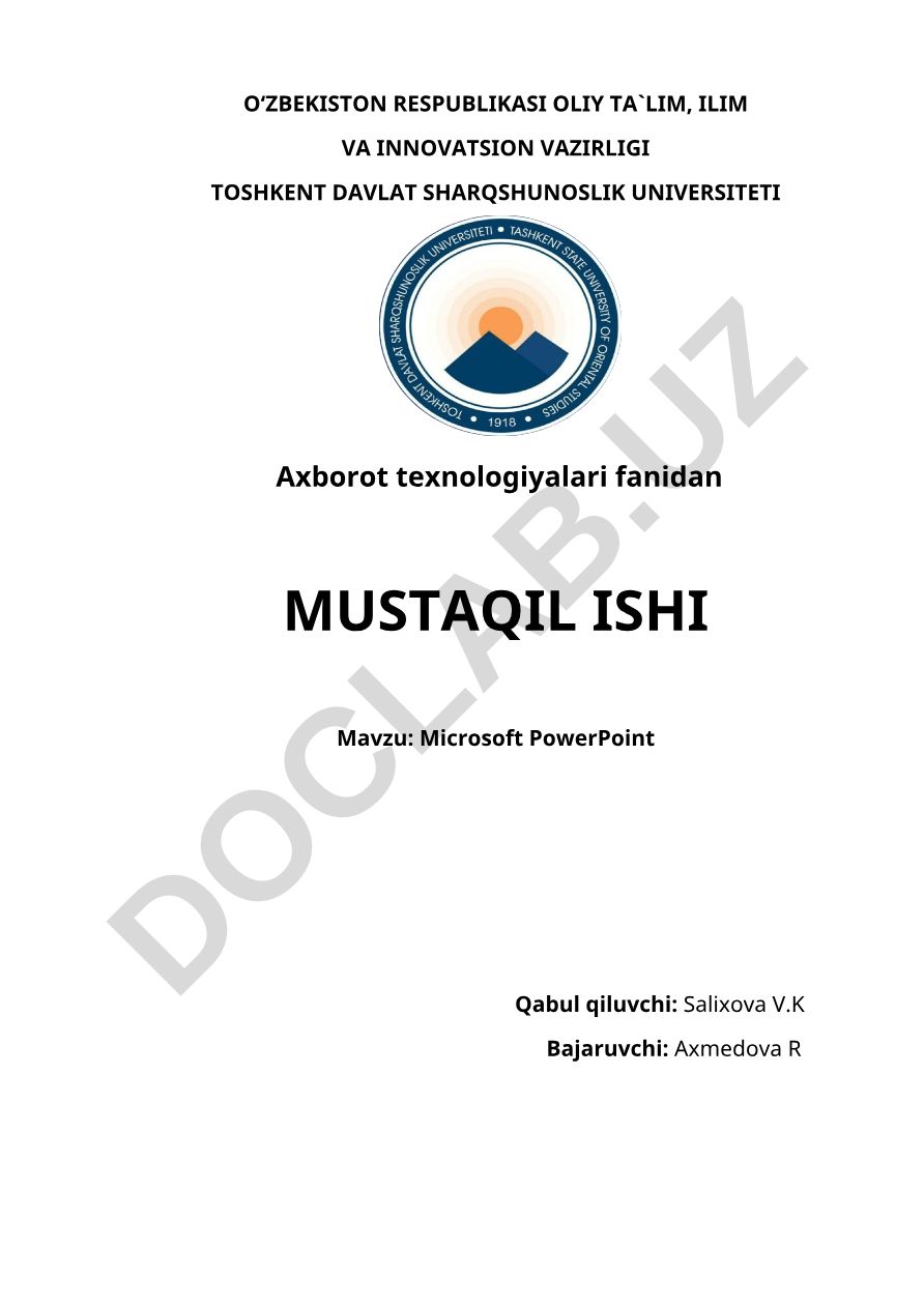 Microsoft PowerPoint