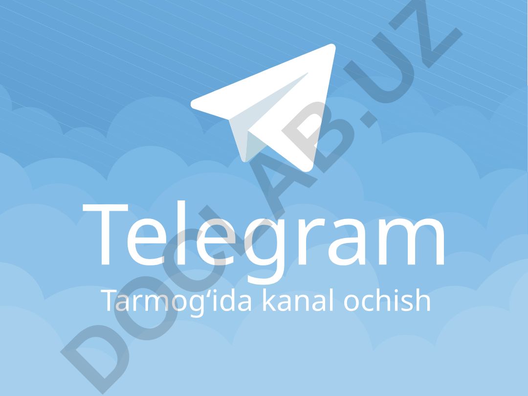 Telegram tarmog'ida kanal ochish va boshqarish