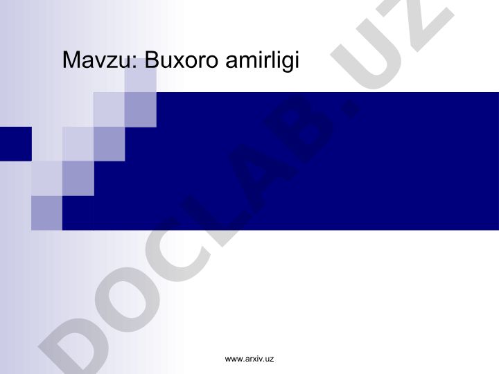 Buxoro amirligi