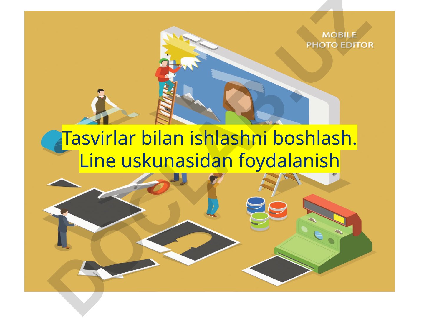 Microsoft Paint dasturida tasvirlar bilan ishlash va line uskunasidan foydalanish