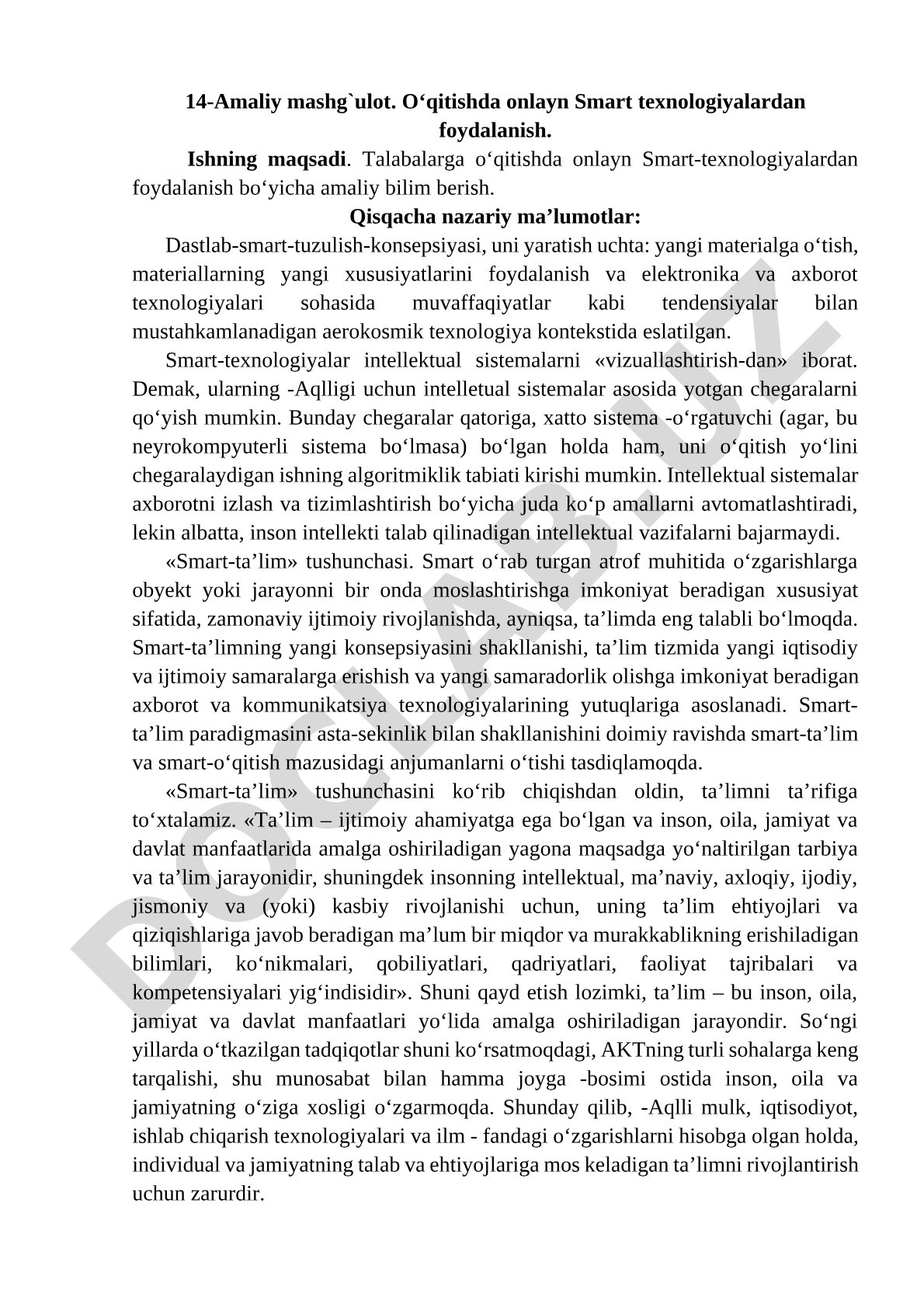 O‘qitishda onlayn Smart texnologiyalardan foydalanish