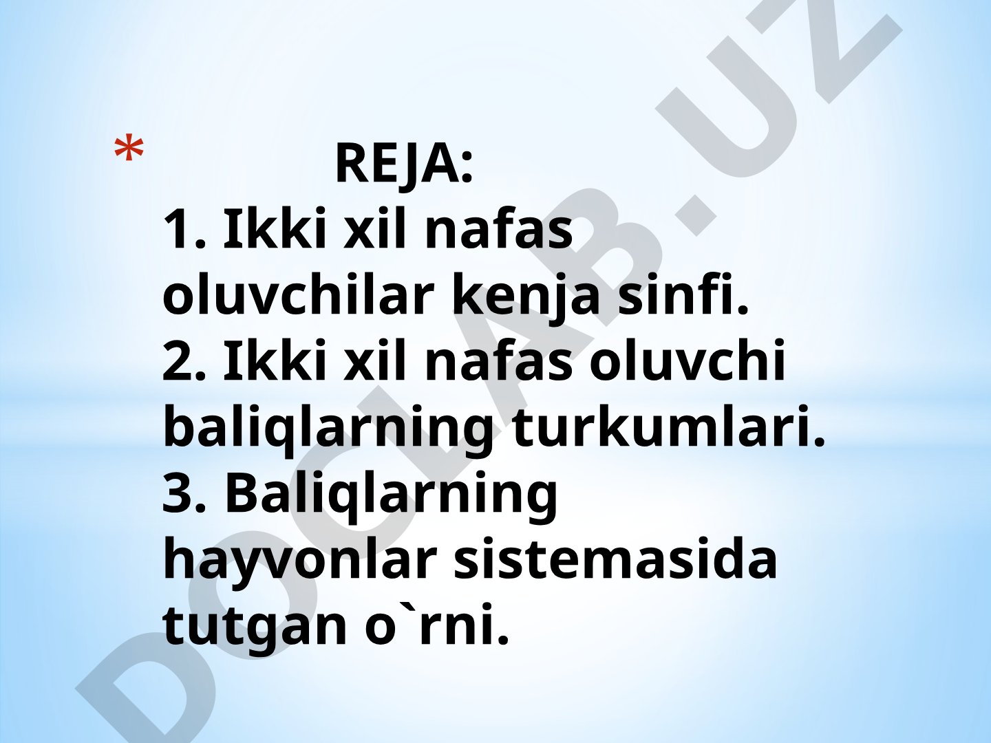 Ikki xil nafas oluvchi baliqlar