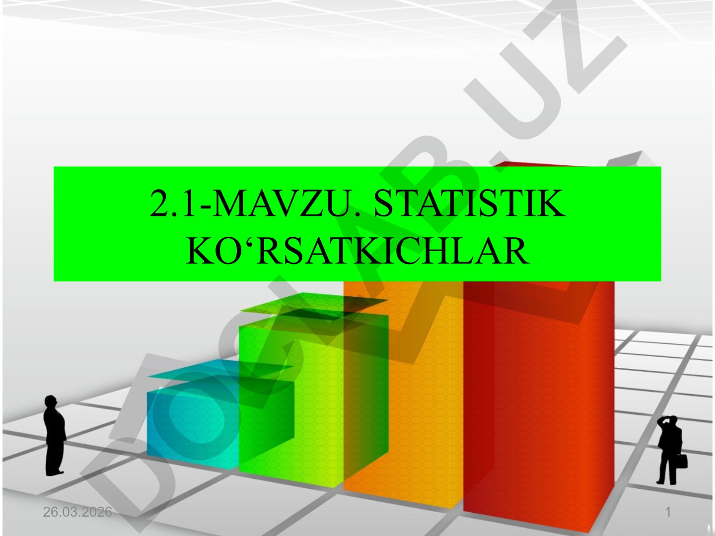 Statistik ko'rsatkichlarning mohiyati va turlari