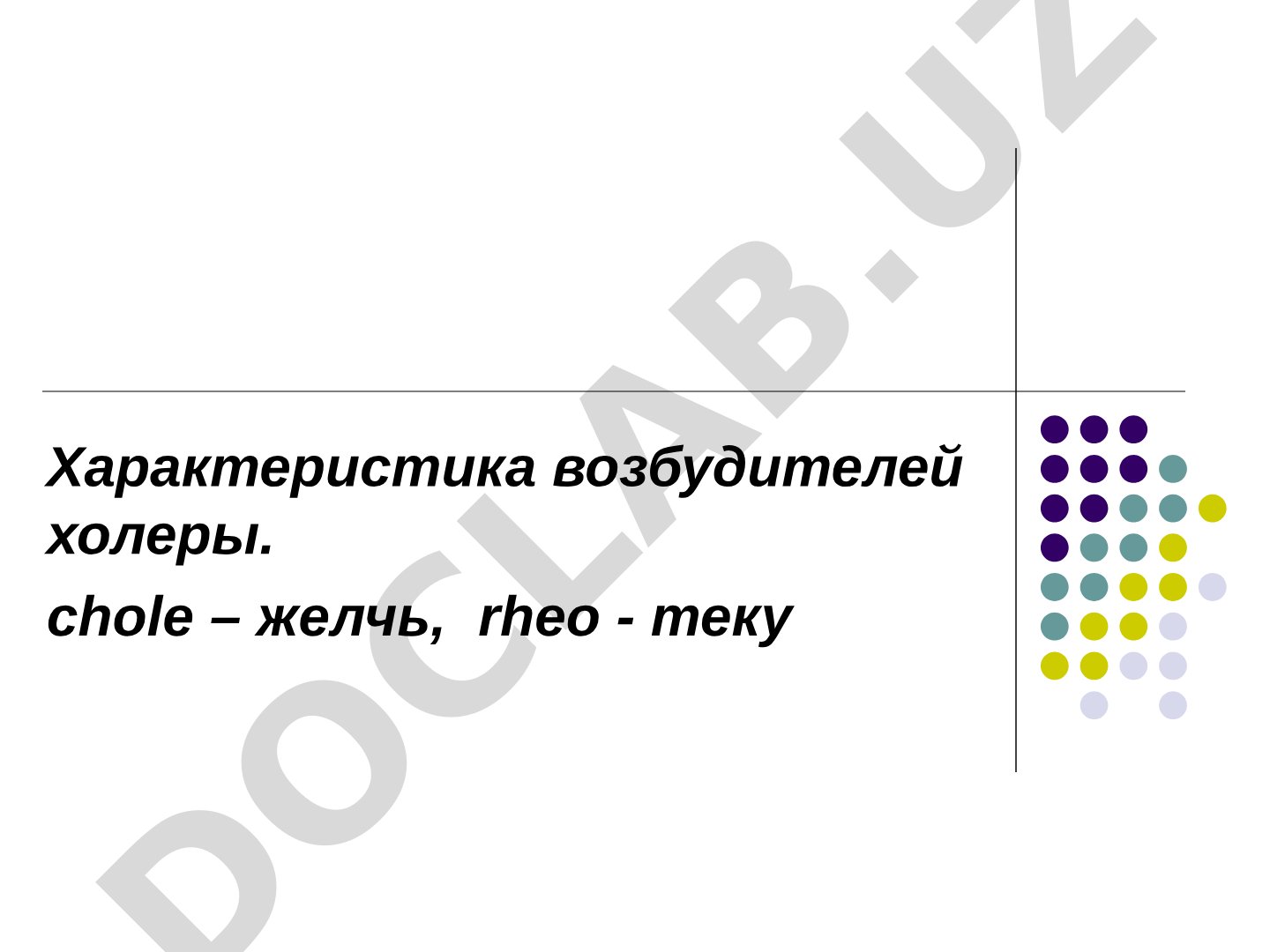 Характеристика возбудителей холеры