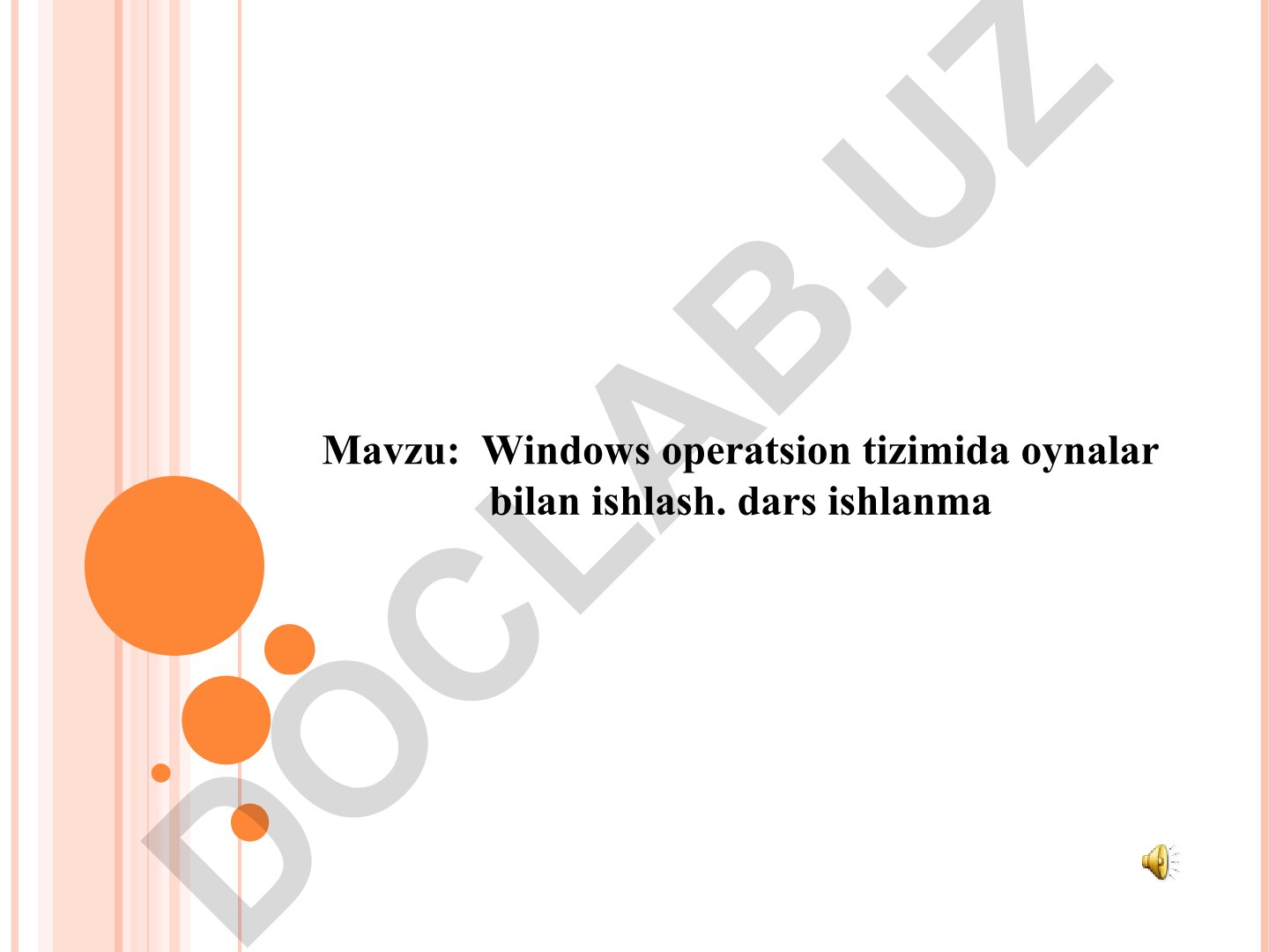 Windows operatsion tizimida oynalar bilan ishlash