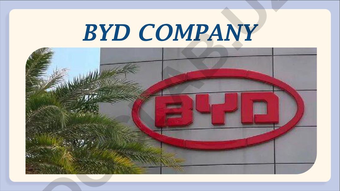 BYD kompaniyasi haqida ma'lumot