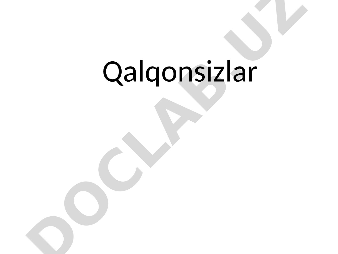 Qalqonsizlar
