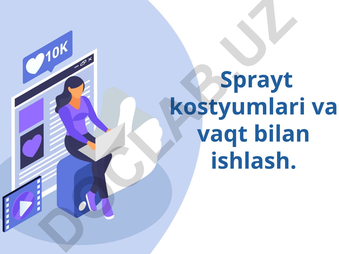 Scratch dasturida kostyumlar va vaqt bilan ishlash
