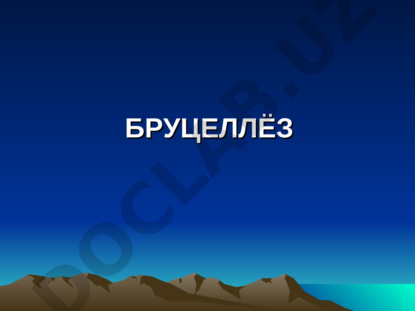 Бруцеллёз: этиология, клиника, диагностика ва даволаш