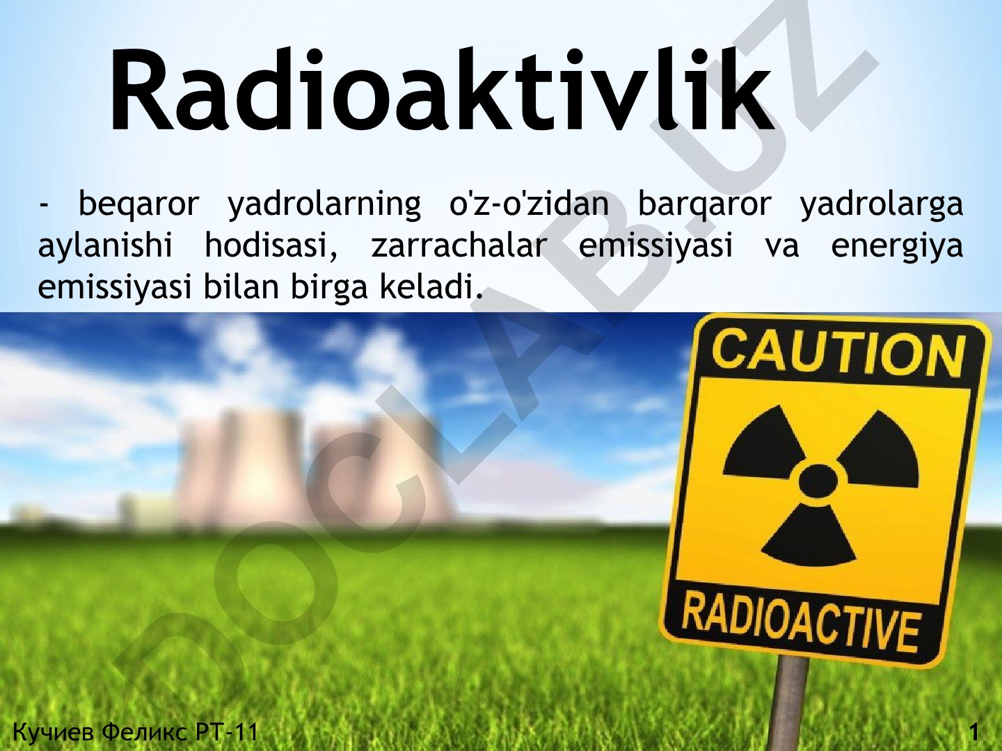 Radioaktivlik va uning kashfiyoti
