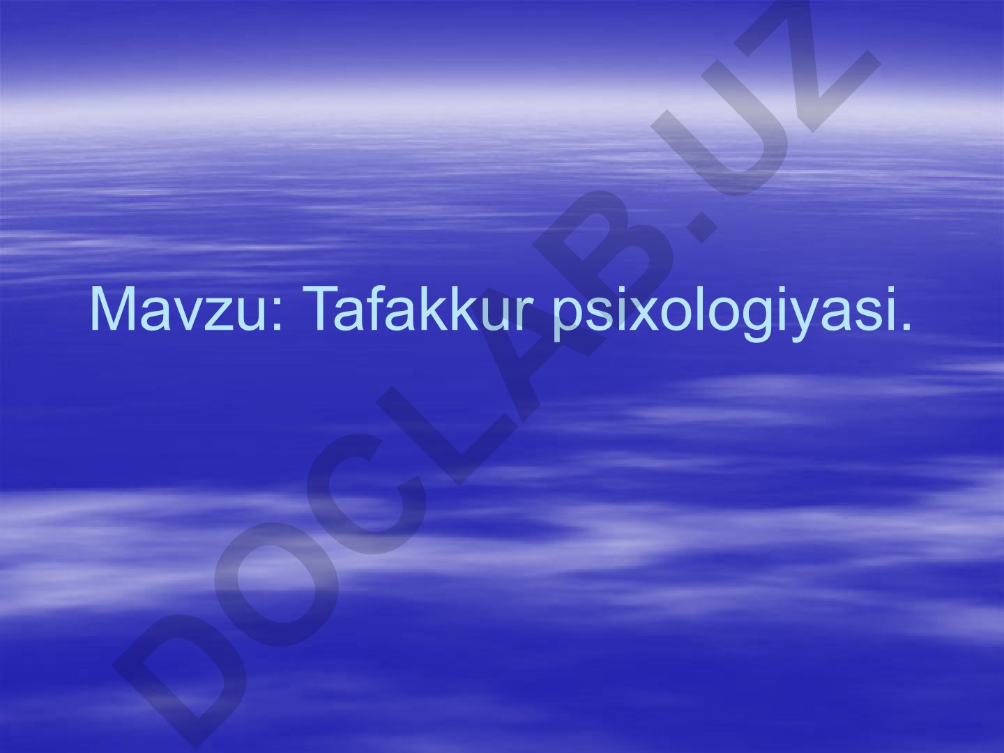 Tafakkur psixologiyasi