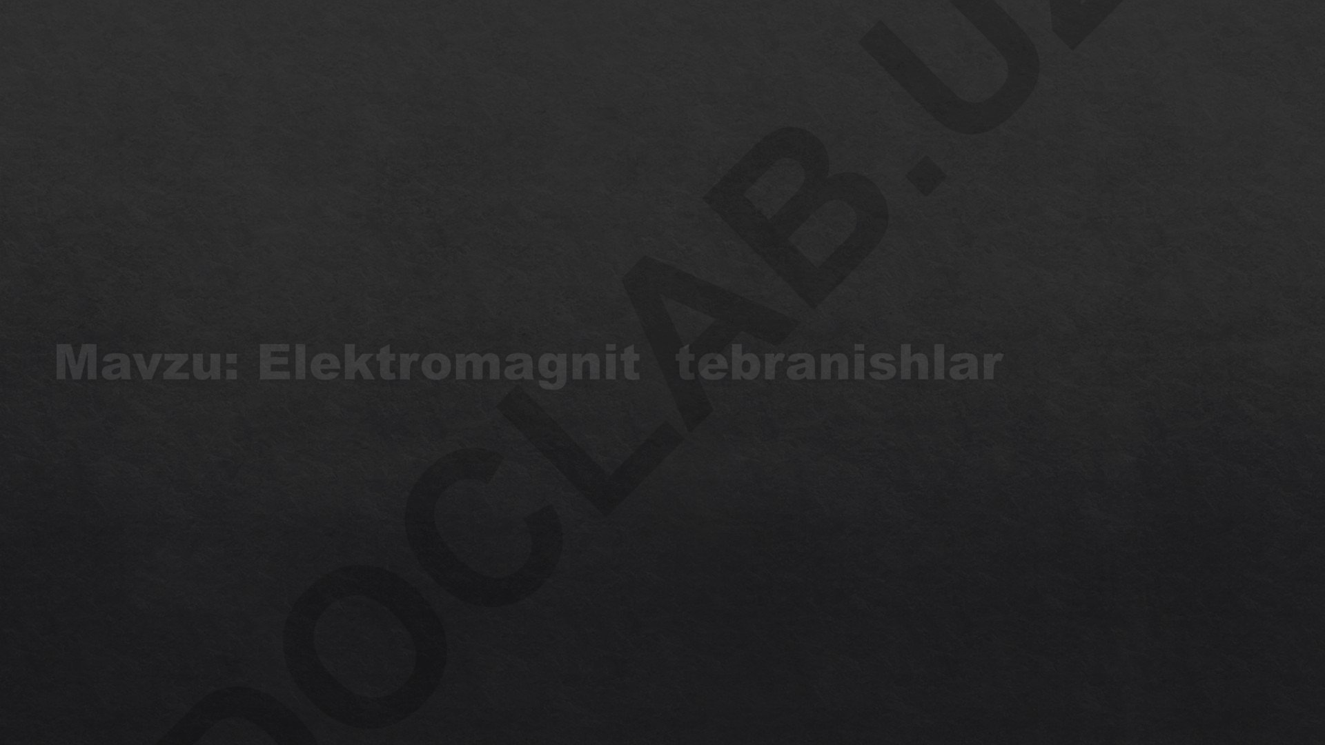 Elektromagnit tebranishlar
