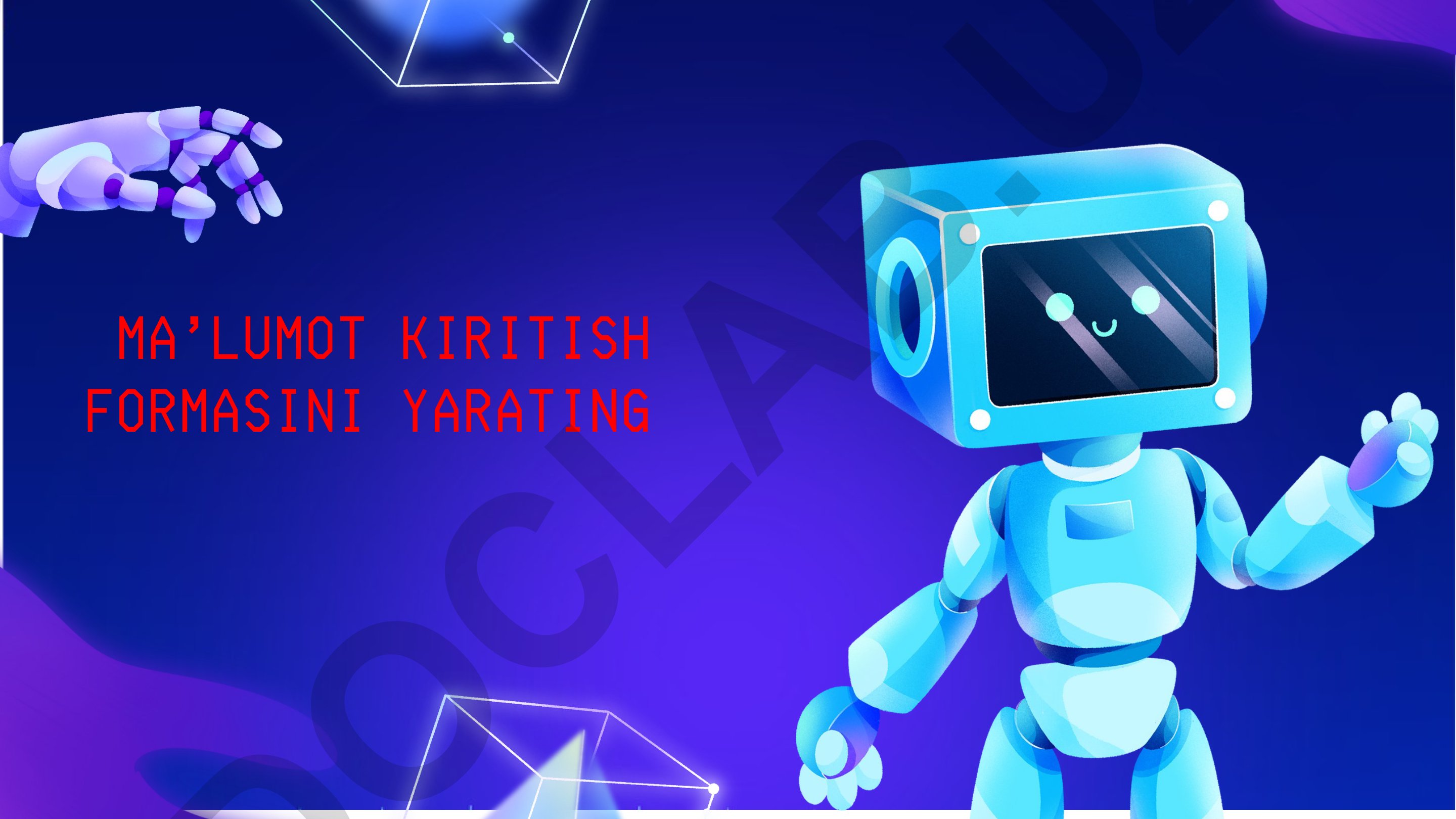 Microsoft Access dasturida ma'lumot kiritish formasi yaratish