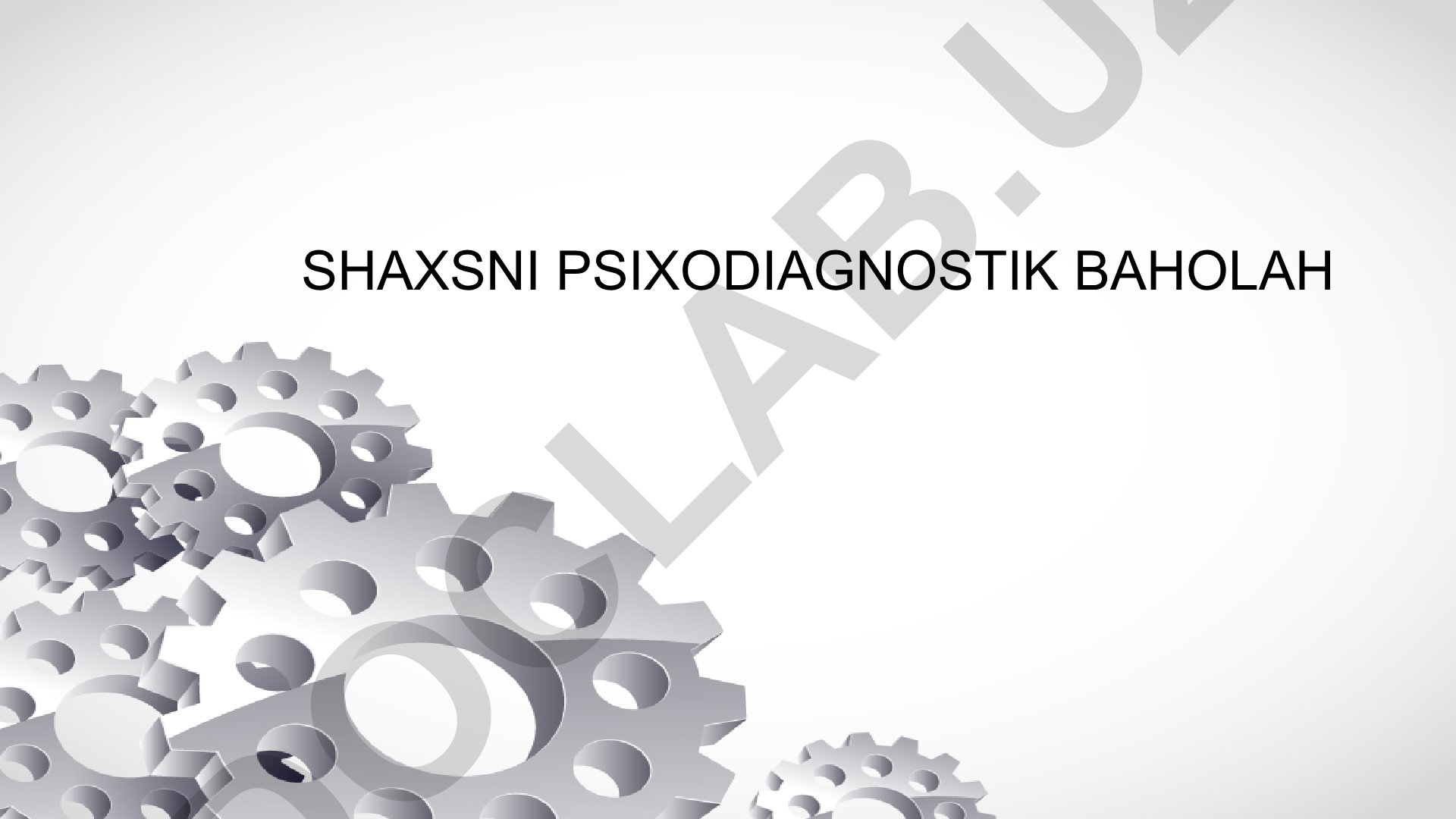 Shaxsni psixodiagnostik baholash