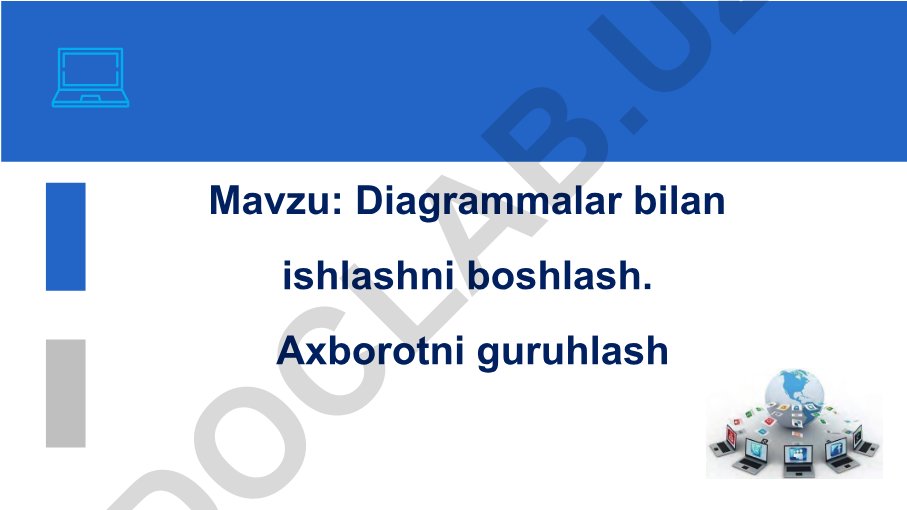 Diagrammalar bilan ishlashni boshlash. Axborotni guruhlash