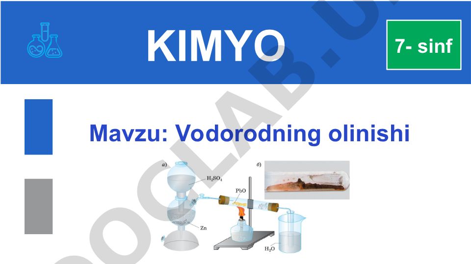 Vodorodning olinishi