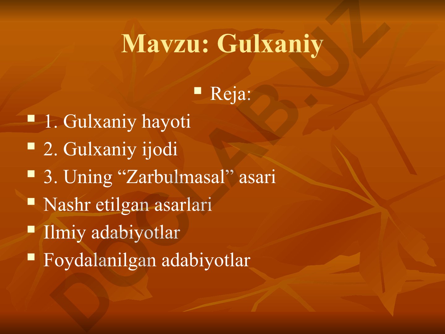 Gulxaniy hayoti, ijodi va “Zarbulmasal” asari