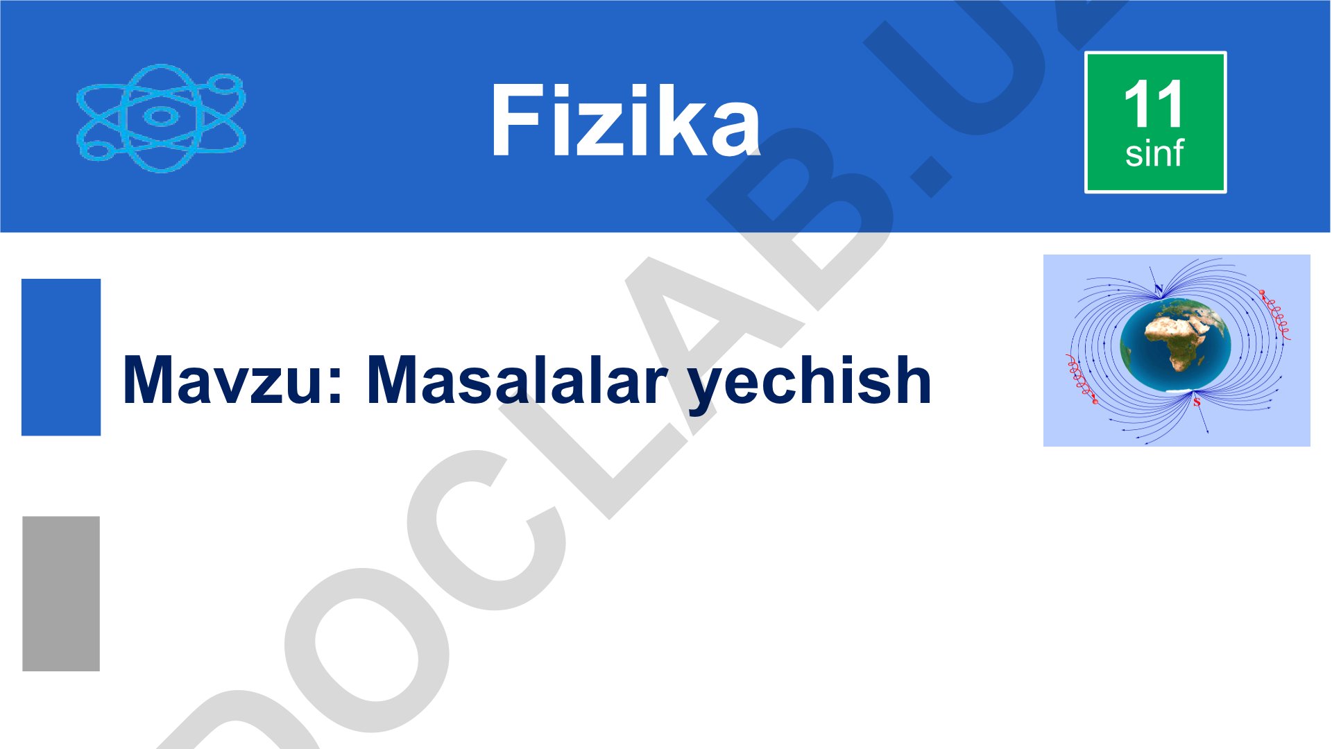 Masalalar yechish 11 sinf Fizika Elektromagnit induksiya hodisasi