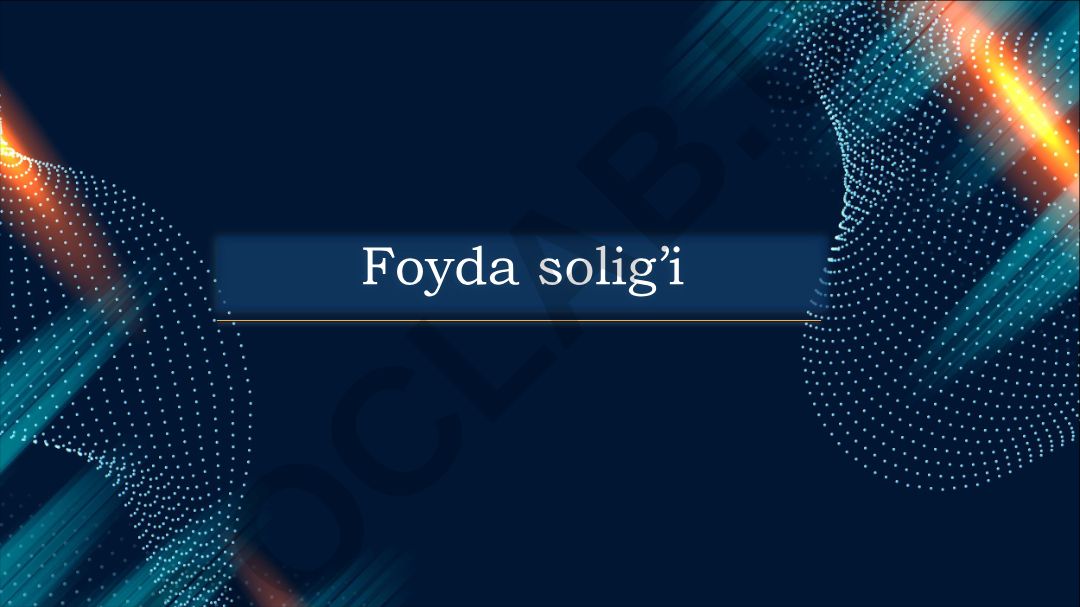 Foyda solig'i