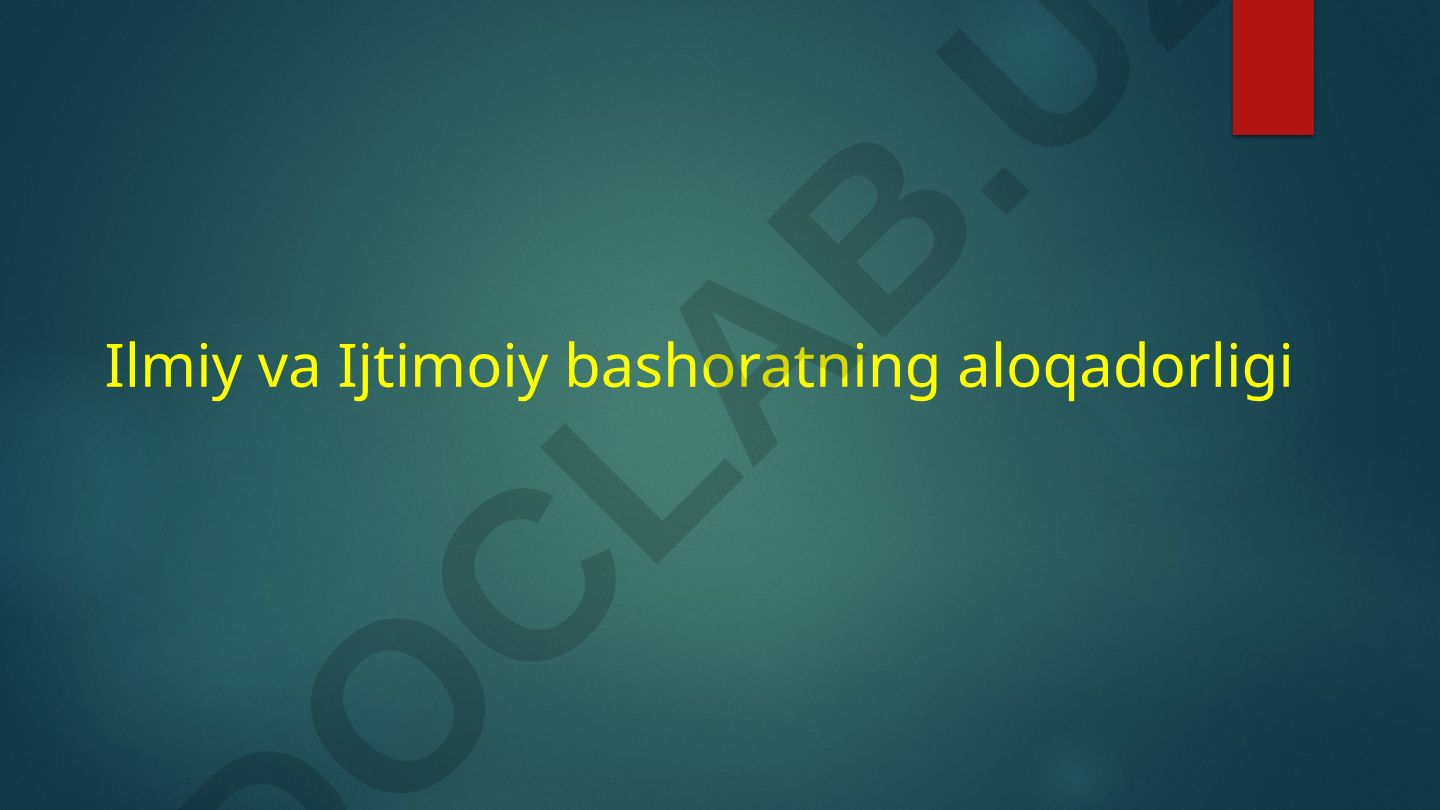 Ilmiy va Ijtimoiy bashoratning aloqadorligi