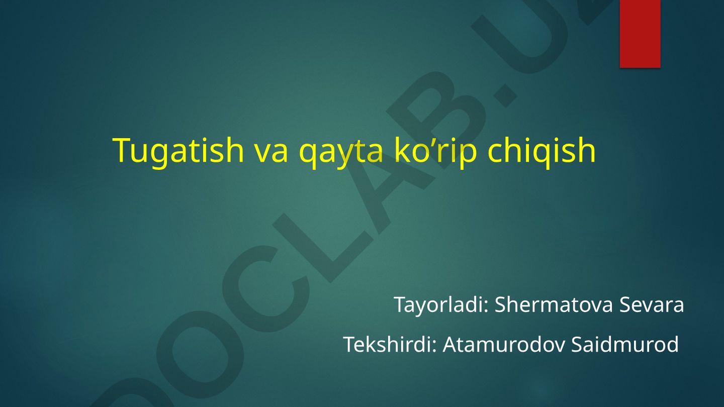 Auditorlik hisoboti va xulosasini shakllantirish