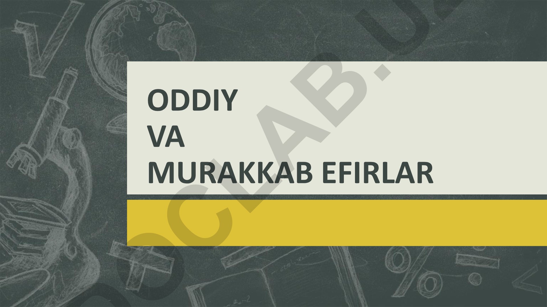 Oddiy va murakkab efirlar: nomenklatura, izomeriya, olinishi va xossalari