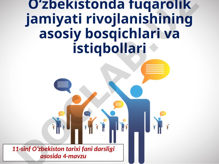 O‘zbekistonda fuqarolik jamiyati rivojlanishining asosiy bosqichlari va istiqbollari