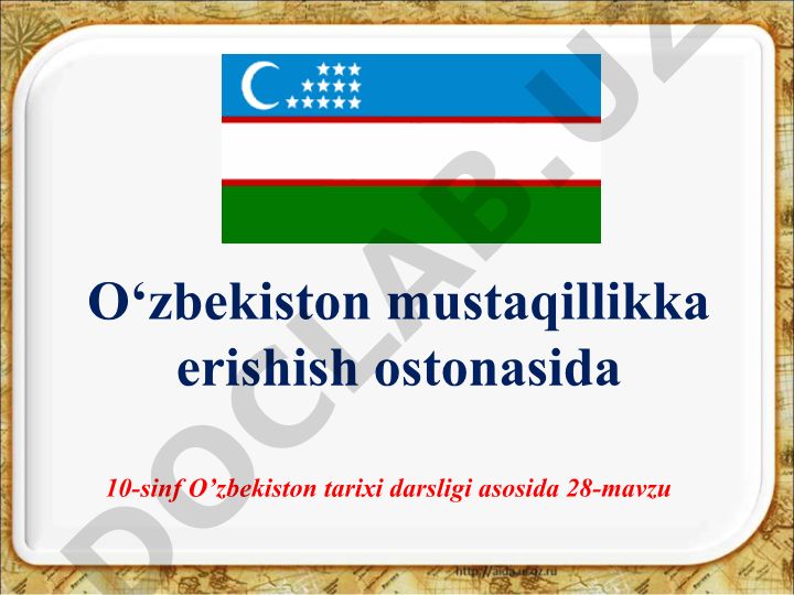 O‘zbekiston SSR siyosiy rahbariyatidagi yangi o‘zgarishlar va mustaqillik deklaratsiyasi