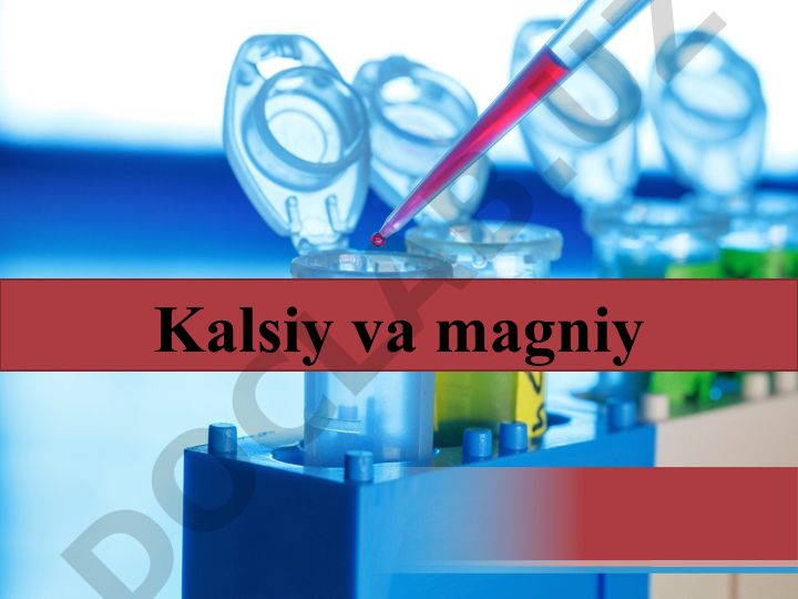 Magniy va kalsiyning atom tuzilishi, xossalari va biologik ahamiyati