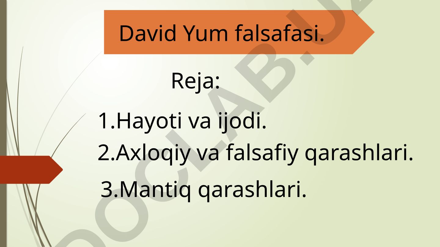 David Yum falsafasi