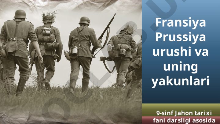 Fransiya Prussiya urushi va uning yakunlari