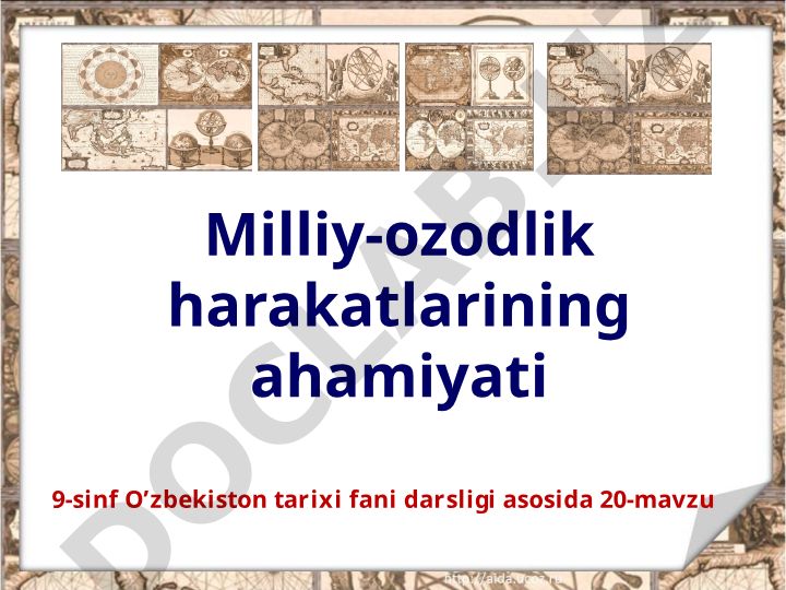 XIX asrning ikkinchi yarmidagi milliy-ozodlik harakatlari