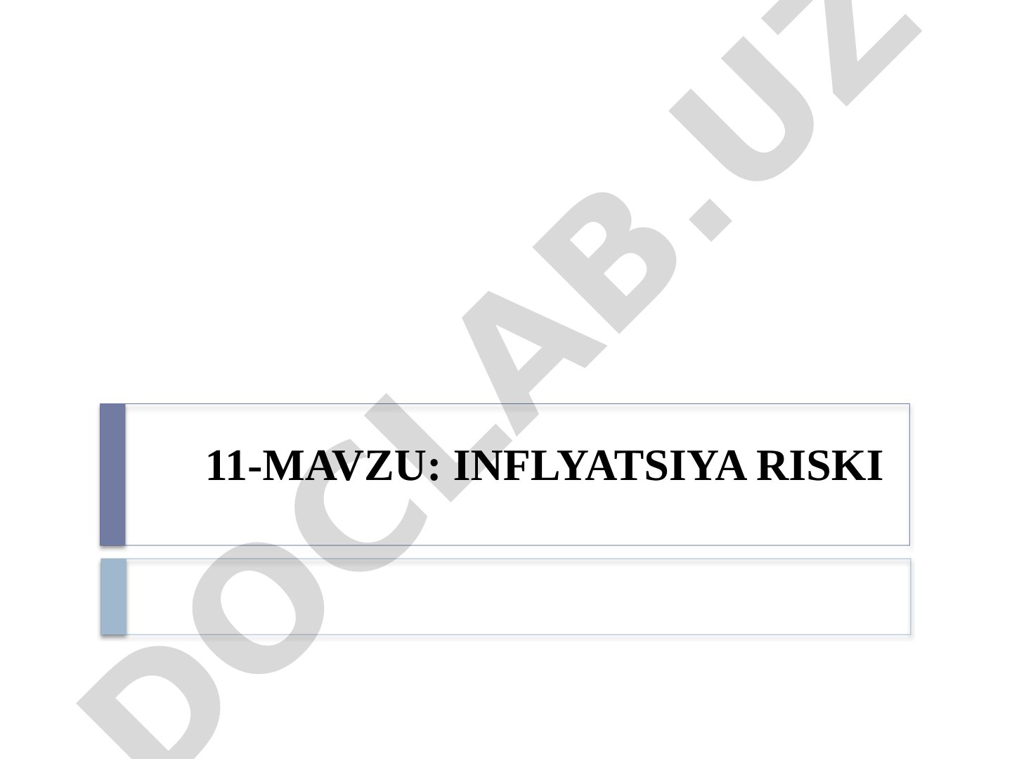 Inflyatsiya riski