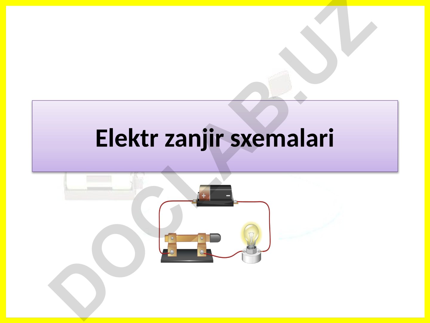 Elektr zanjir sxemalari