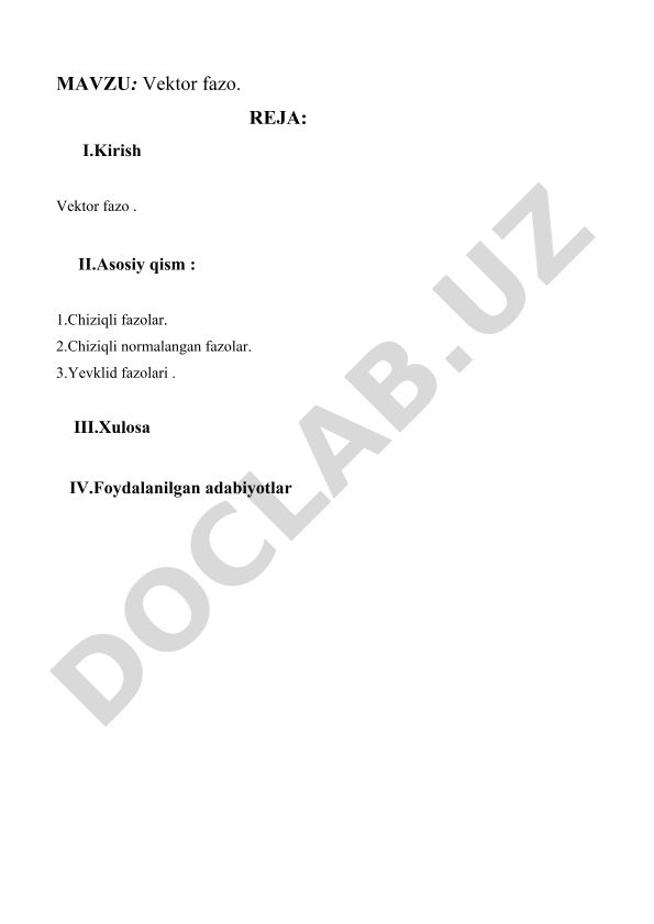 Vektor fazo