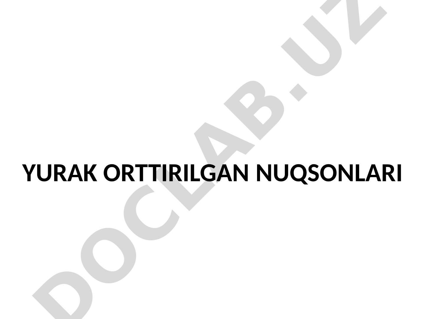 Yurak orttirilgan nuqsonlari va mitral klapan yetishmovchiligi