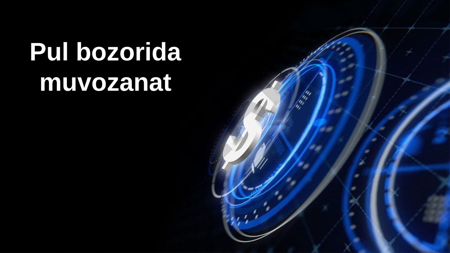 Pul bozorida muvozanat