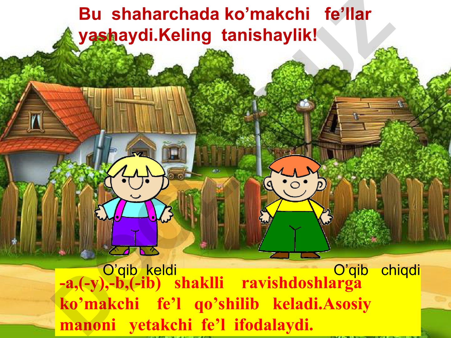 O'zbek tilida ko'makchi fe'llar va ularning qo'llanilishi