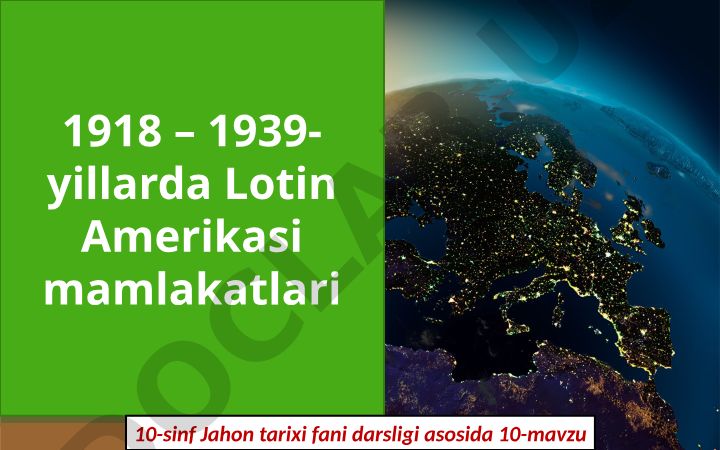 1918-1939-yillarda Lotin Amerikasi mamlakatlari tarixi
