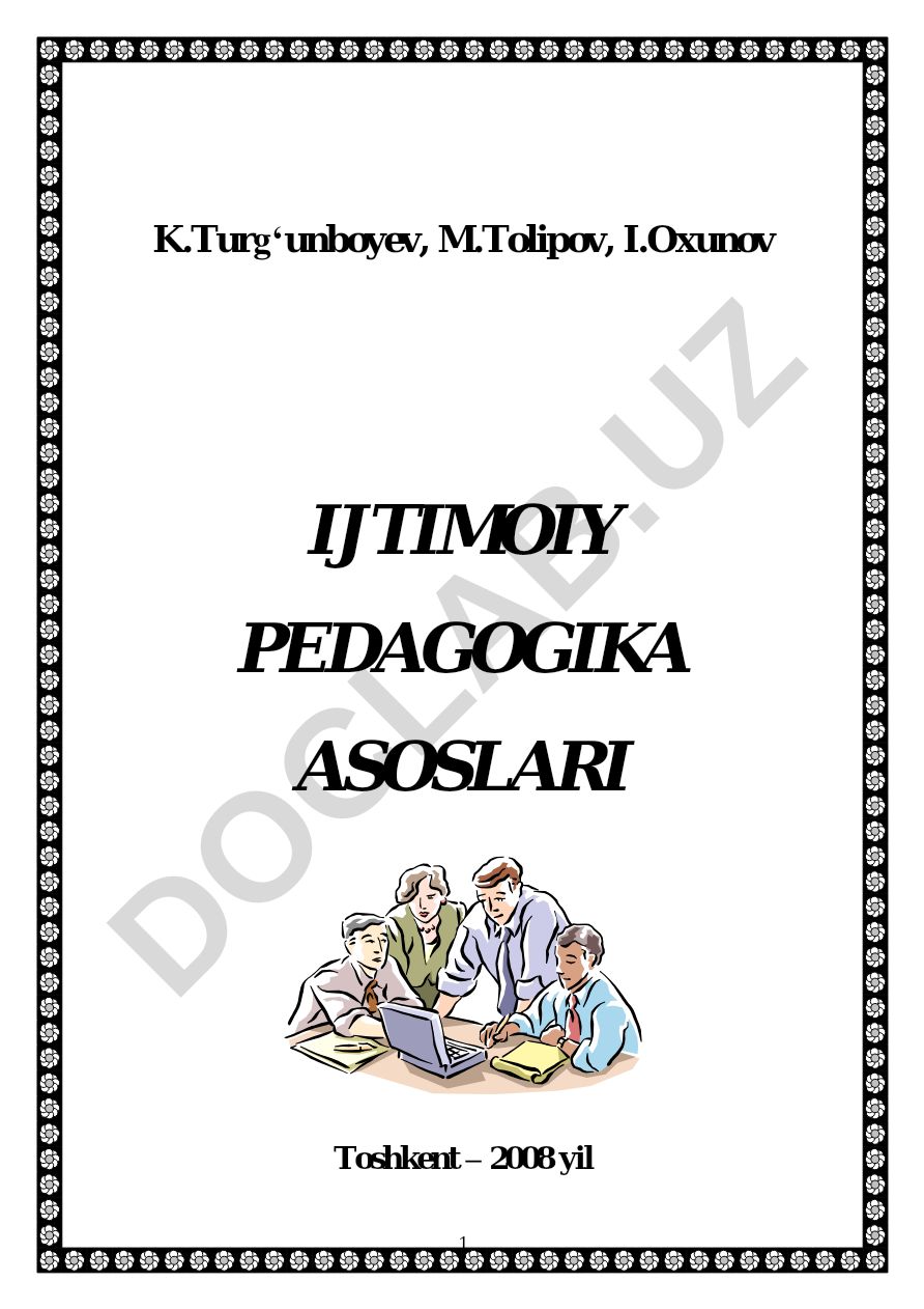 Ijtimoiy pedagogika asoslari