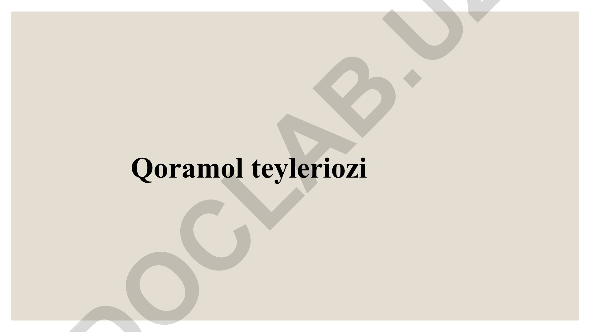 Qoramol teyleriozi kasalligi va uning qo'zg'atuvchilari