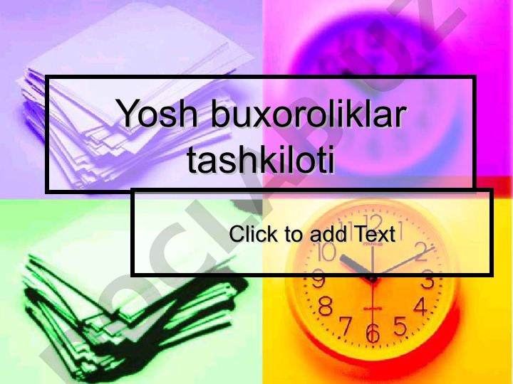 Yosh buxoroliklar tashkiloti tarixi va faoliyati