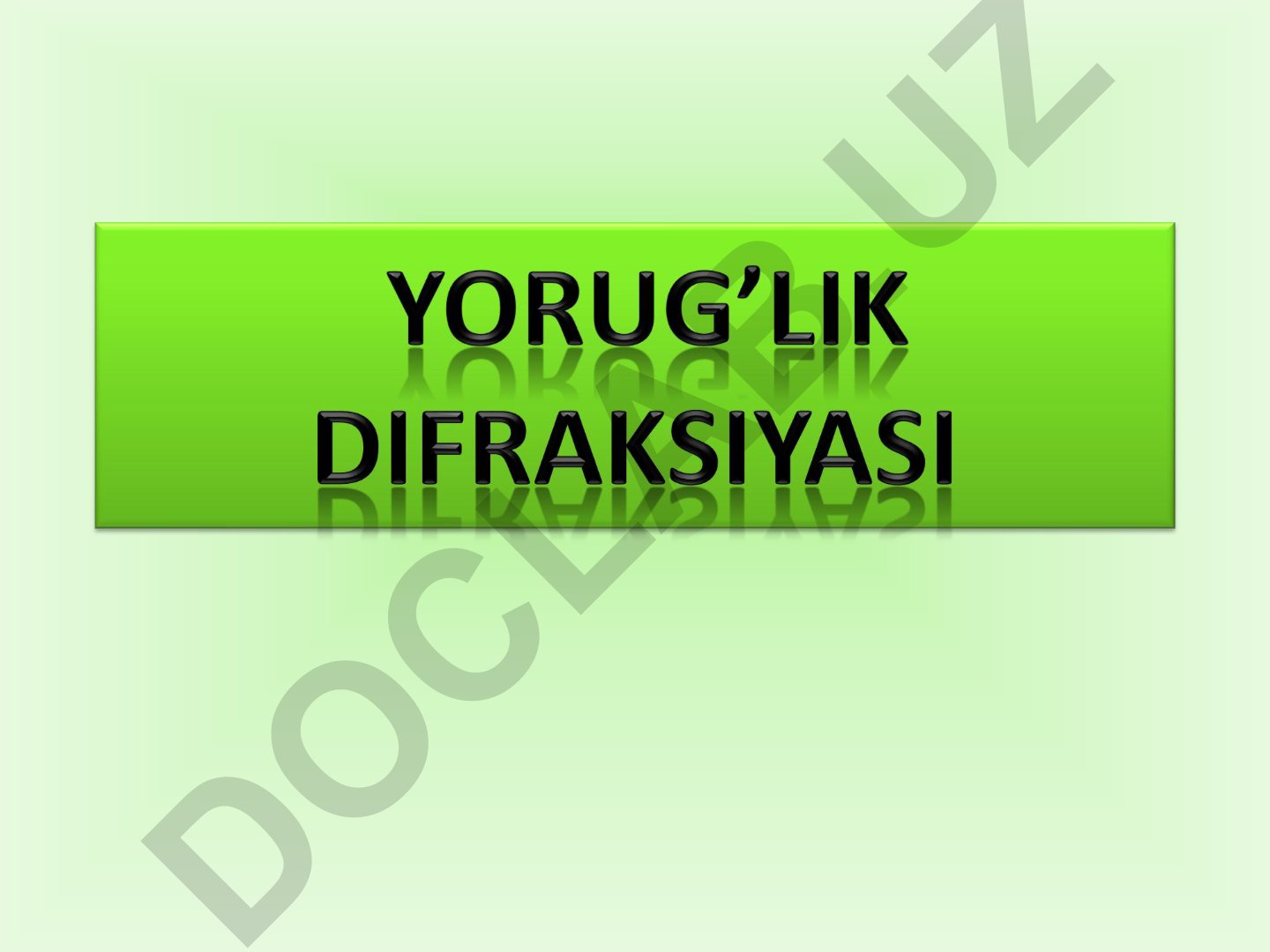Yorug'lik difraktsiyasi va Frenel zonalari