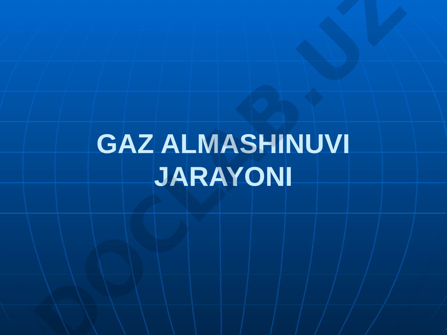 Gaz almashinuvi jarayoni
