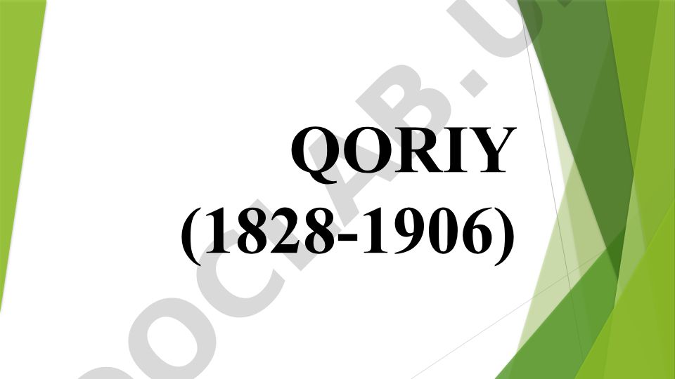 Qoriy Xo'qandiy hayoti va ijodi