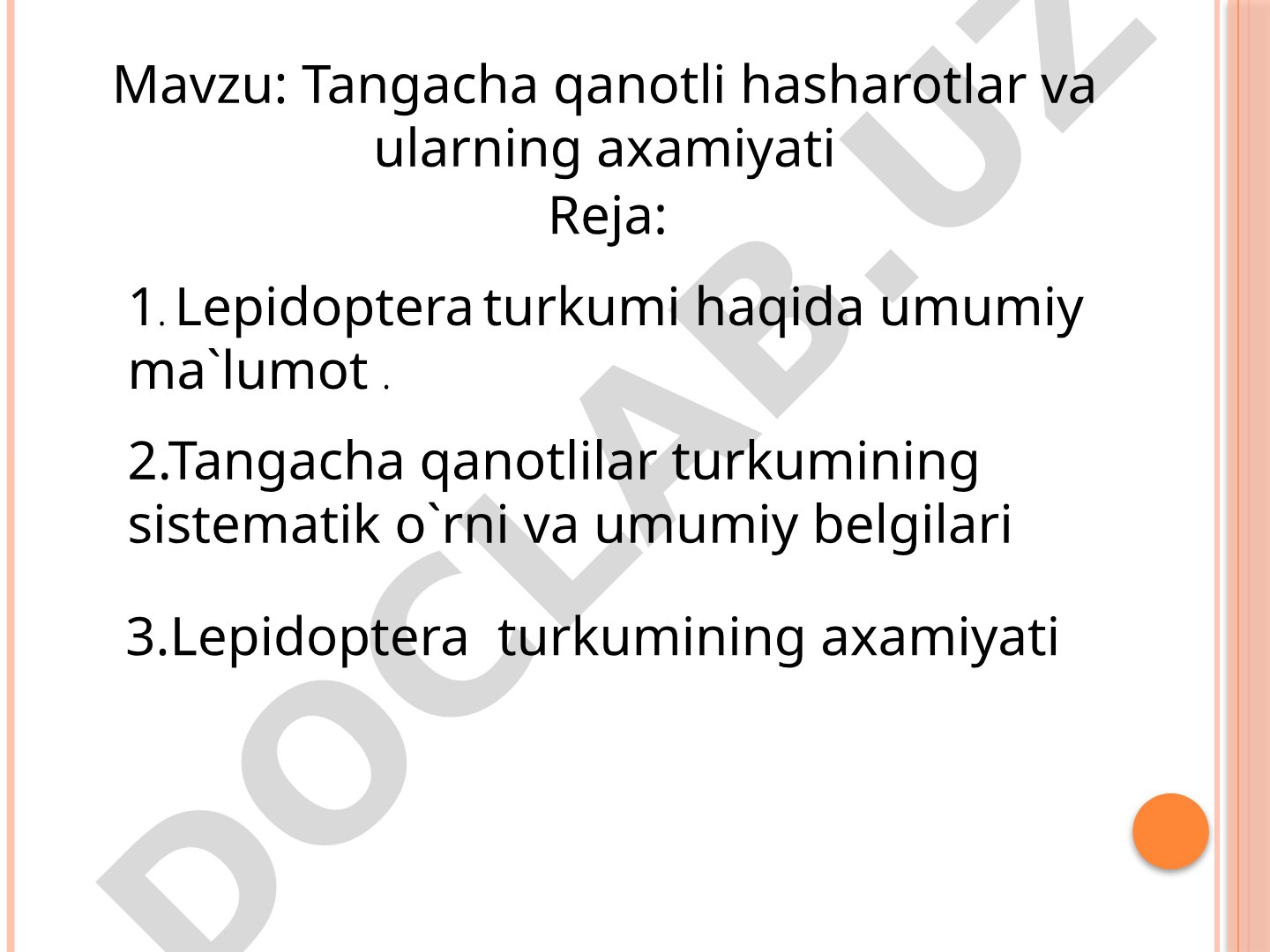 Tangacha qanotli hasharotlar va ularning axamiyati