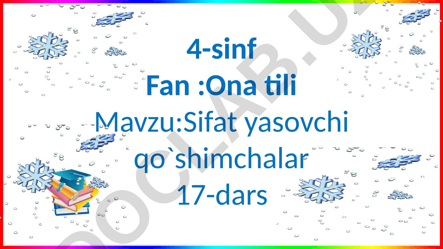 Sifat yasovchi qo'shimchalar