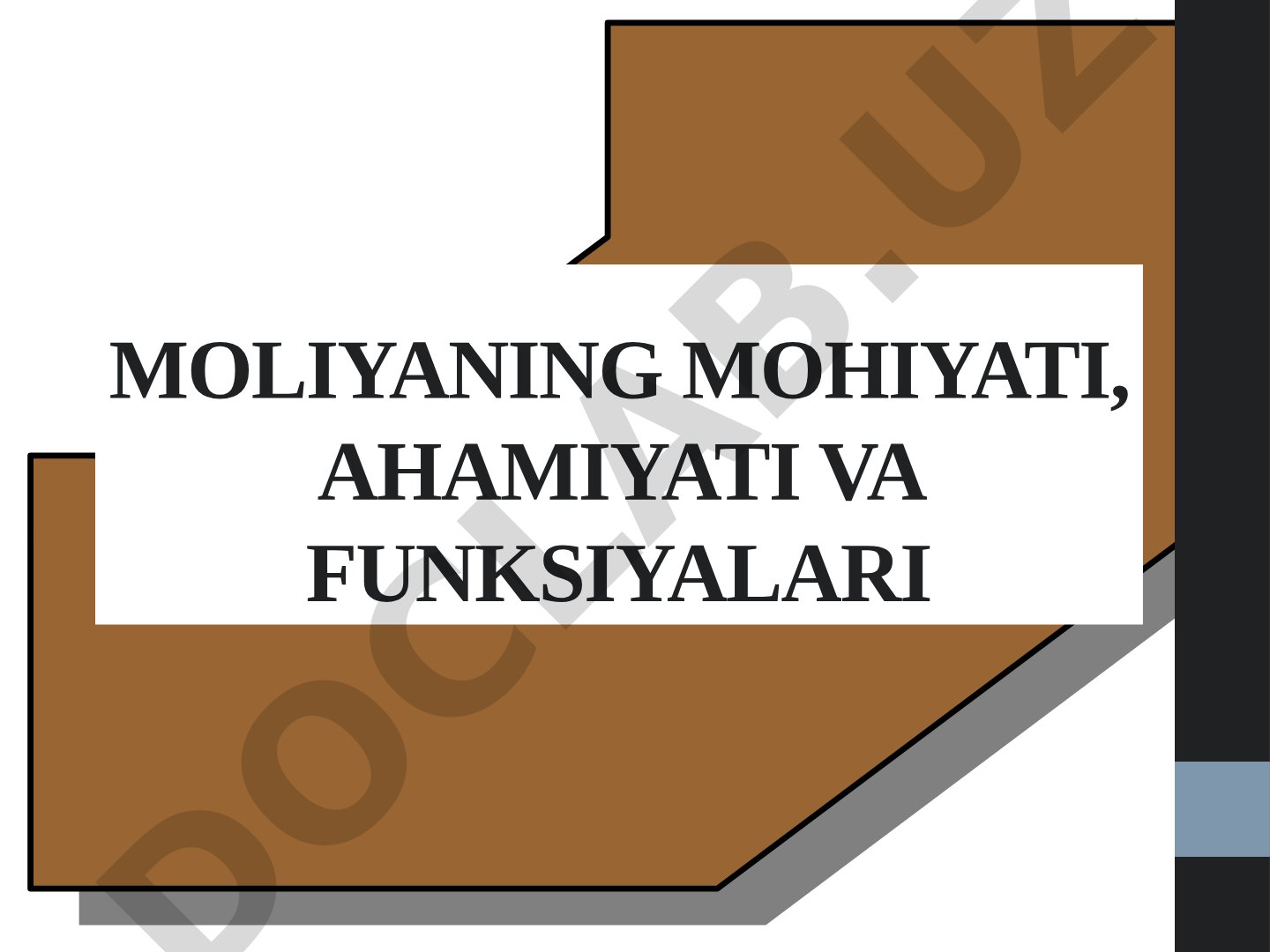 Moliyaning mohiyati, ahamiyati va funksiyalari